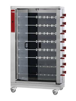 Grill poulet - Vitocéramique - 48 poulets - 400V - Diamant - RVE/8C-CM