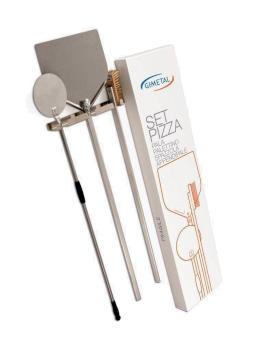Ensemble d'accessoires pour pizza - Pelle à pizza - Brosse à four - GMG - PIZ-SET