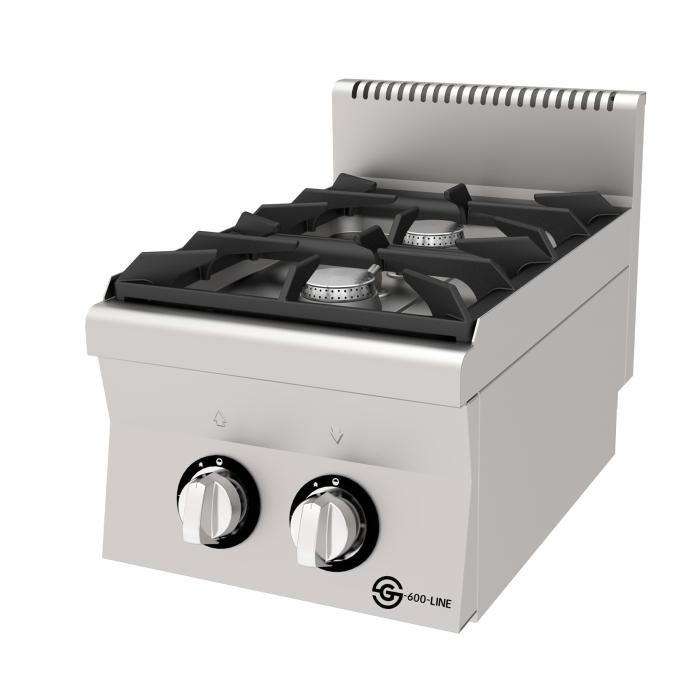 Table de cuisson - 2 brûleurs - Gaz - inox - L 40 CM - G600 Line GL-155833 €399.00 Ligne G-Line G600