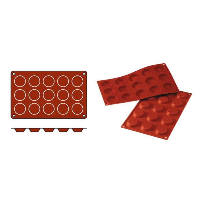 Tapis de cuisson Tartelettas-Mini - 0,19 KG - Silicone - Rouge - 0,02 Litre - -60°C / +230°C - Silikomart - 070053 070053 €8.95 Tapis de cuisson