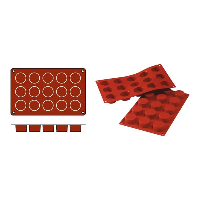 Tapis de cuisson Petits-Fours - 0,225 KG - Silicone - Rouge - 0,03 Litre - -60°C / +230°C - Silikomart - 070058 070058 €8.95 Tapis de cuisson