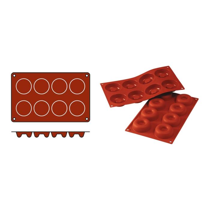 Tapis de cuisson Savarin-Medium - 0,22 KG - Silicone - Rouge - 0,05 Litre - -60°C / +230°C - Silikomart - 070059 070059 €8.95 Tapis de cuisson