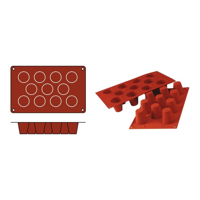Tapis de cuisson Baba-Medium - 0,23 KG - Silicone - Rouge - 0,05 Litre - -60°C / +230°C - Silikomart - 070072 070072 €8.95 Tapis de cuisson