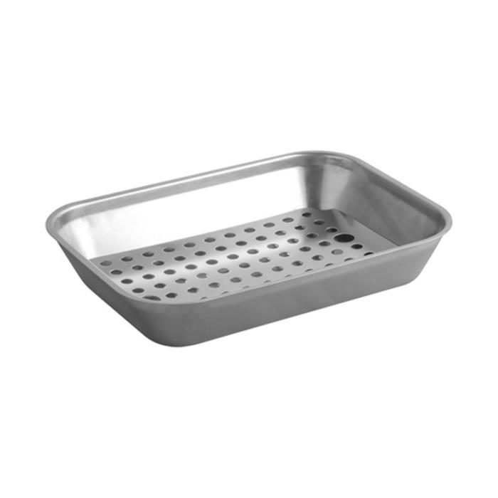 Vlees/Lekbak - H 5.5 x 32 x 23 CM - 0.72 KG - RVS 18/08 - 953601 953601 €28.00 Lekbak inclusief rooster RVS