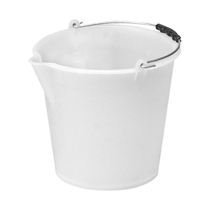 Seau - H 25 CM - 1.5 KG - Ø27 CM - polyéthylène - Blanc - 9 Litre - 956020 956020 €4.95 Seaux en plastique