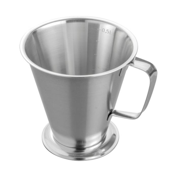 Gobelet de mesure - 0,14 KG - acier inoxydable 18/08 - 0,5 litre - 055010 E055010 €11.90 Tasses à mesurer