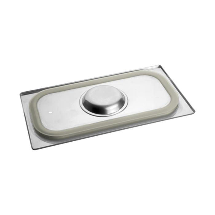Couvercle Gastronorme - 1/3 GN - 32,5 x 17,6 CM - Inox - Avec Bord Silicone - Caterchef - 953555 E953555 €25.00 Couvercles GN bord en silicone
