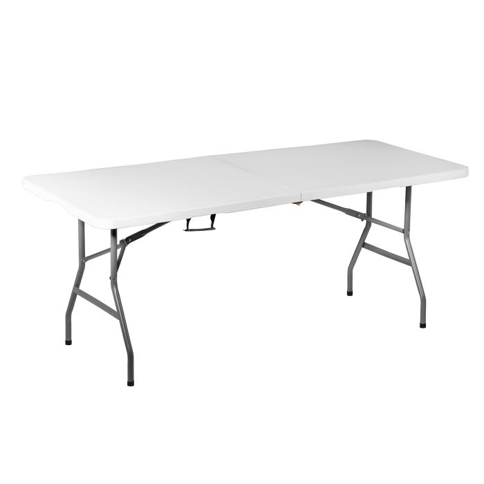 Table - Pliable - Rectangle - Blanc - H 74 x L 152 x P 70 CM - G-Line GL-155405 €49.00 Tables pliantes