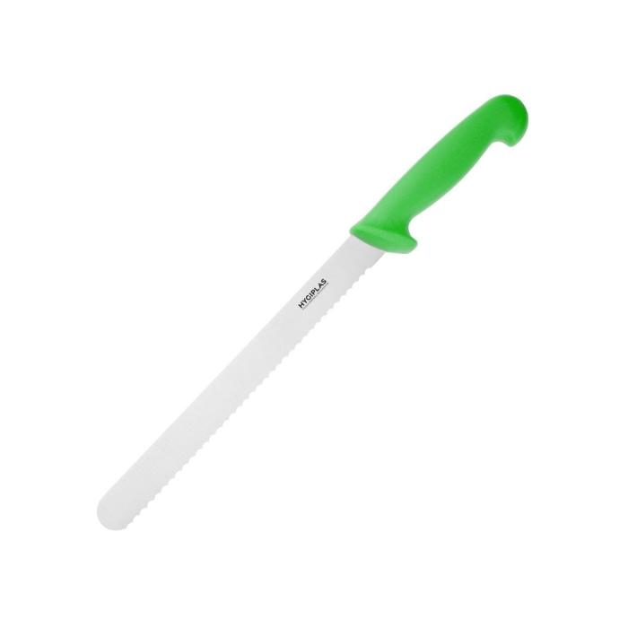 Couteau dentelé - Vert - acier inoxydable - Hygiplas FX121 €7.99 Couteaux