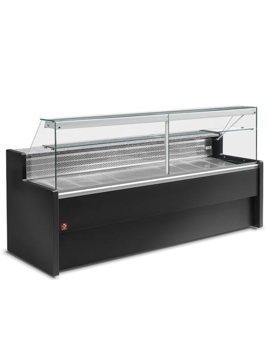 Comptoir réfrigéré Roman - 300 CM - Fenêtre droite - 690W - 230V - Noir - Diamant - RO30/B5-R2 RO30/B5-R2 €3,240.76 Établis réfrigérés