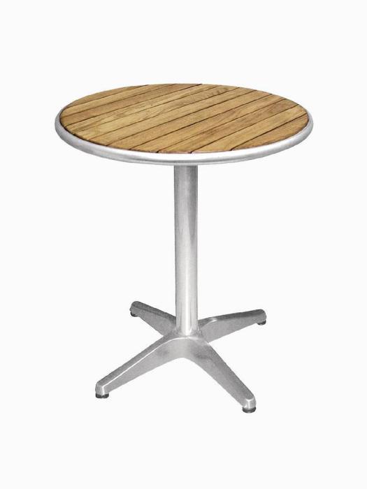 Table - Gris - Ø 60 x H 72 CM - Aluminium/Frêne - Bolero - U428 U428 €114.99 Tables de restauration