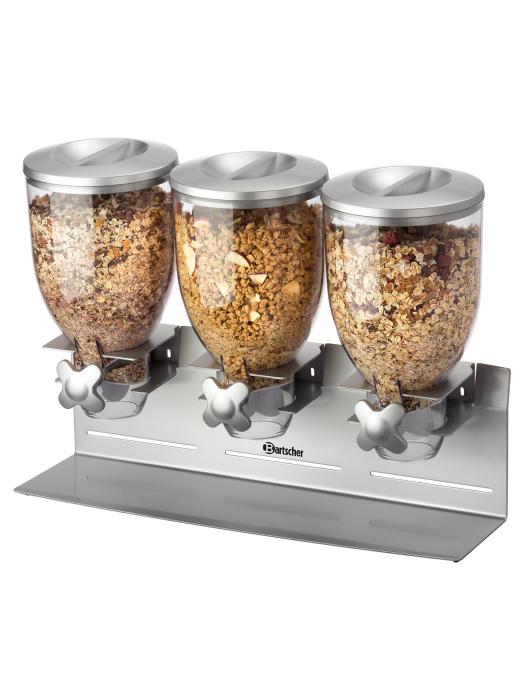 Distributeur de céréales - 3 x 3,5 litres - Bartscher - 500379 500379 €131.25 Distributeur d'aliments