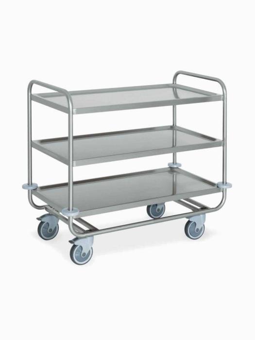 Chariot de service - 3 niveaux - Inox - Diamant - CS3/100S CS3/100S €597.17 Chariots de service