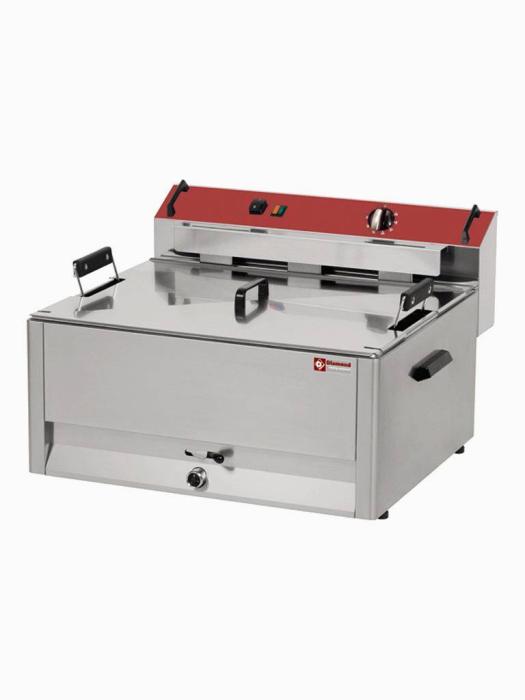 Friteuse - 30 Litres - Robinet de vidange - H 37 x 65 x 67 CM - 400V - Diamant - F30E/D F30E/D €921.53 Friteuse à poisson