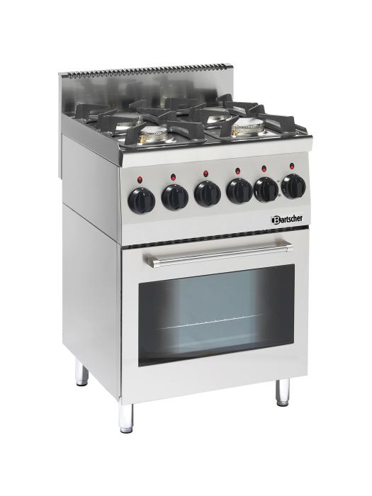 Cuisinière à gaz - Four électrique - 4 feux - Bartscher - 1315563 1315563 €2,319.00 Bartscher 600 ligne