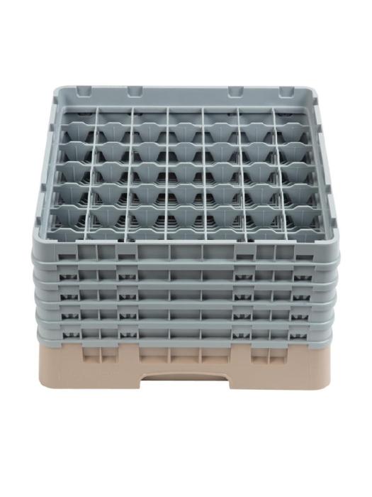 Panier lave-vaisselle - 49 compartiments - Beige - H 30,8 x 50 x 50 CM - Polypropylène - Cambro - DW562 DW562 €64.12 Paniers à vaisselle pour les verres à bec