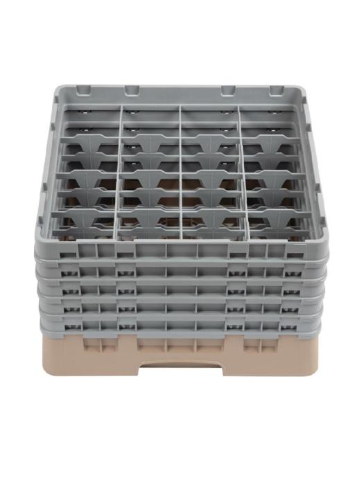 Panier lave-vaisselle - 16 compartiments - Beige - H 30,8 x 50 x 50 CM - Polypropylène - Cambro - DW552 DW552 €104.45 Paniers à vaisselle pour les verres à bec