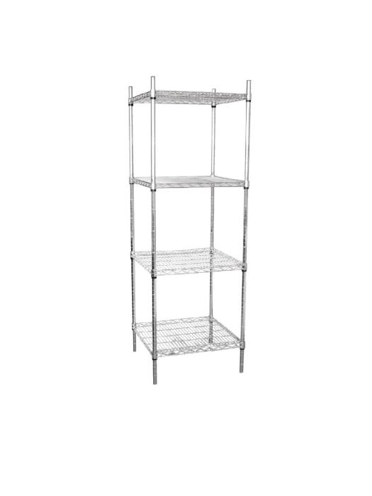 Stelling - 4 schappen - H 183 x 61 x 61 CM - Zink - Vogue - U884 U884 €123.03 Stelling