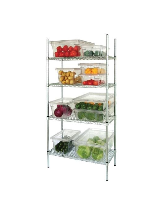 Stelling - 4 schappen - H 184 x 183 x 45.7 CM - Zink - Vogue - L939 L939 €195.17 Stelling