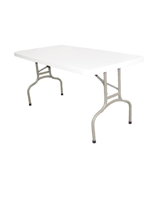 Table pliante - Rouge - H 73,7 x 152 x 75,3 CM - Polyéthylène/Acier - Bolero - U544 U544 €137.88 Tables pliantes