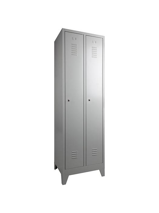Armoire vestiaire - 2 portes - H 190 x 60 x 50 CM - Gris - Serrure à cylindre - WRC 59352 €219.00 Vestiaire Armoires à pharmacie