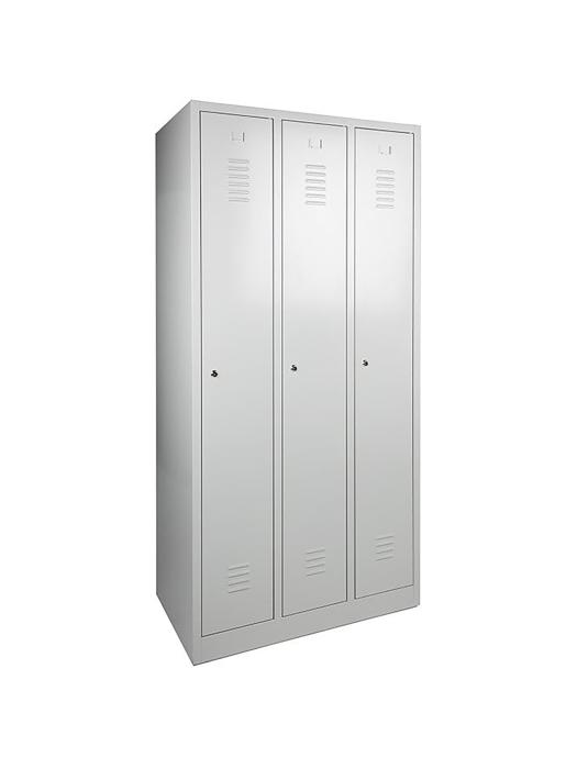 Armoire vestiaire - 3 portes - H 180 x 98 x 50 CM - Gris - Serrure à cylindre - WRC 72288 €309.00 Vestiaire Armoires à pharmacie