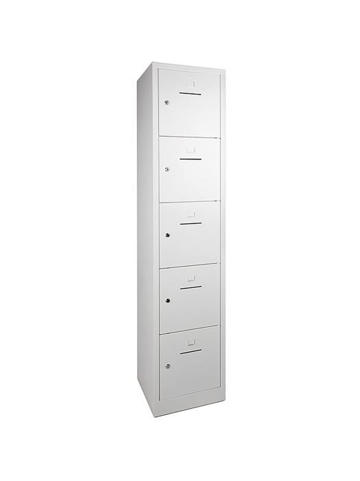 Armoire vestiaire - 5 portes - H 190 x 41,5 x 45 CM - Gris - Serrure à cylindre - WRC 31799 €289.00 Vestiaire Armoires à pharmacie