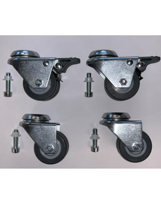 Roulette pivotante - 4 pièces - Freinée - Acier inoxydable - G-Line 69438 €31.95 Overige