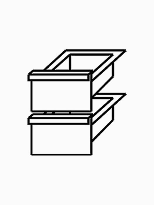 Caisson à tiroirs - 2 pièces - N65/BA4 - Diamant - N65/2TR4 N65/2TR4 €349.50 Ligne diamant 650