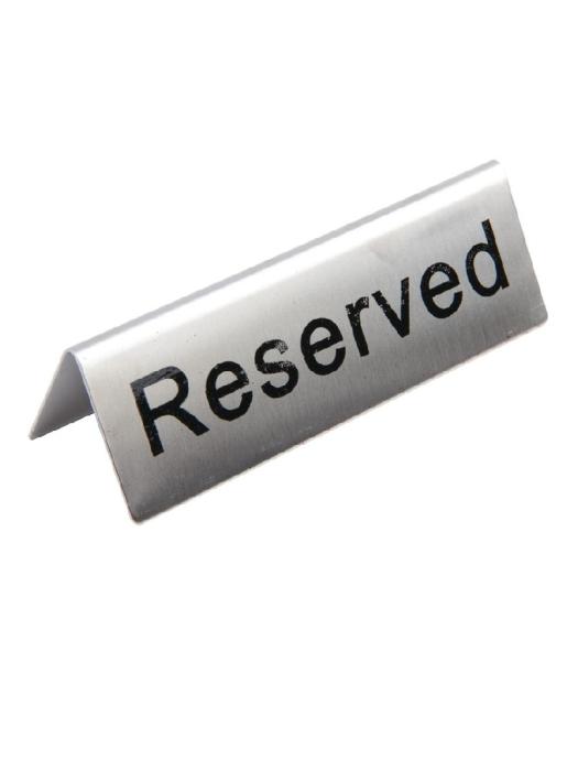 Assiette de table - Réservée - 10 pièces - H 3,5 x 5,1 x 3,8 CM - Acier Inoxydable - Olympia - U051 U051 €19.99 Panneaux de table
