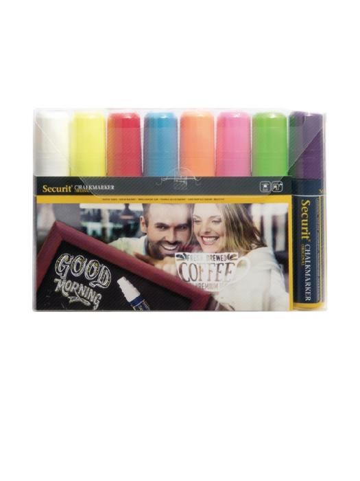 Krijtstiften - 8 stuks - H 23 x 16.5 x 3.3 CM - Securit - Y998 Y998 €50.88 Krijtborden