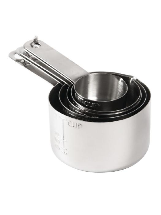 Ensemble bol doseur - 5 pièces - 0,03/0,06/0,08/0,25 Litre - Ø 8,1 x H 4,1 CM - Acier inoxydable - Vogue - J424 J424 €18.19 Tasses à mesurer