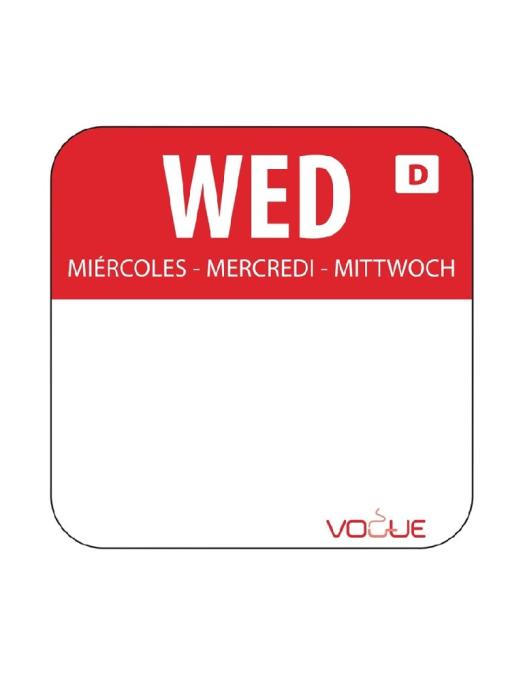 Etiquettes Jour - Dissolvables - Mercredi - 1000 Pièces - 2.54 CM - Vogue - U779 U779 €19.29 Autocollants de jour