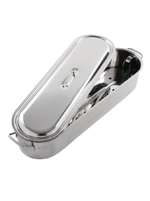Poêle à poisson - Avec insert - H 10 x 50 x 15,5 CM - Kitchen Craft - K356 K356 €42.61 Poêle à poisson