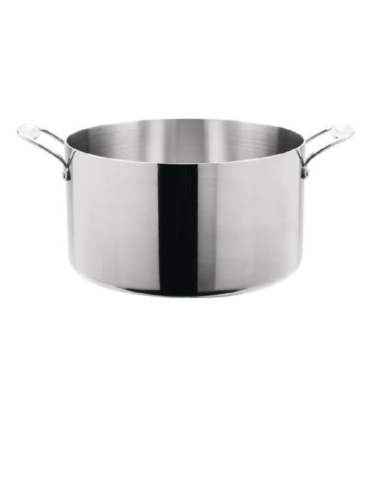 Kookpan - 9.5 Liter - Ø 28 x H 15.5 CM - RVS/Aluminium - Vogue - Y256 Y256 €54.79 Kookpan