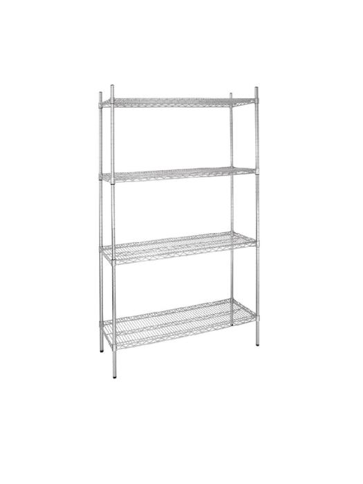 Stelling - 4 schappen - H 184 x 91.5 x 46 CM - Zink - Vogue - L927 L927 €83.30 Stelling