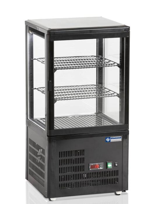 Koelvitrine - Tafelmodel - Zwart - Diamond - MIC-36B/R6 MIC-36B/R6 €614.05 Gebaksvitrine