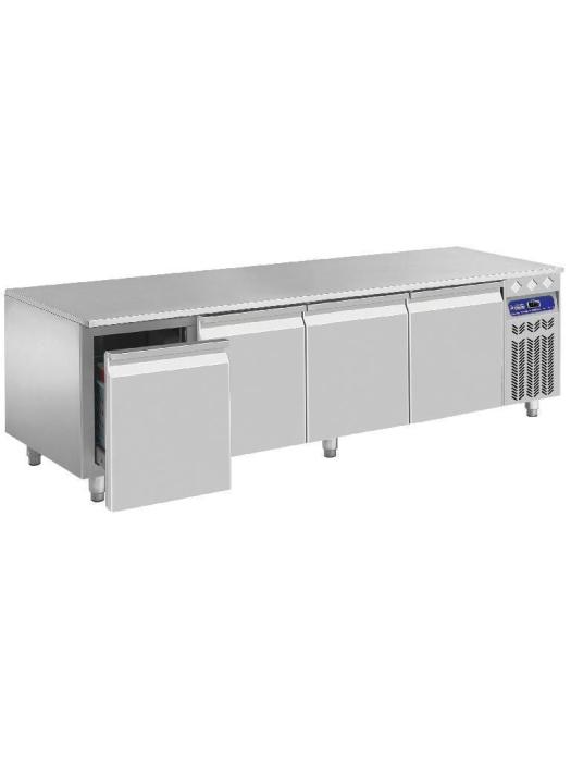Base réfrigérée - 4 tiroirs - H 65 x 200 x 70 CM - Moteur droit - Diamant - N77/R420G-R2 N77/R420G-R2 €2,536.00 Établis réfrigérés