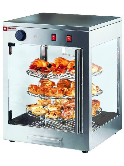 Vitrine Pizza - Ø42 CM - 3 Niveaux - Tournante - Diamant - PIZZA/D42 PIZZA/D42 €868.00 Vitrine chaude