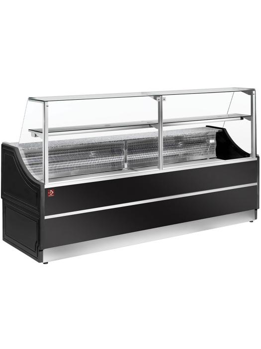Vitrine Réfrigérée Comptoir - Vitrine 90° - 200 CM - Noir - Diamant - OL200/B5-R OL200/B5-R €3,274.43 Comptoir réfrigéré