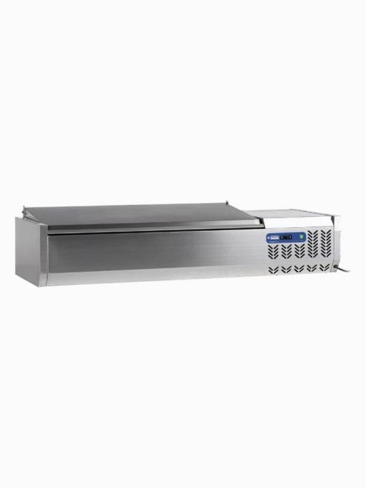 Vitrine Réfrigérée - 120 CM - GN 1/4 - Diamant - SX120/CC SX120/CC €717.26 Vitrine avec couvercle en acier inoxydable