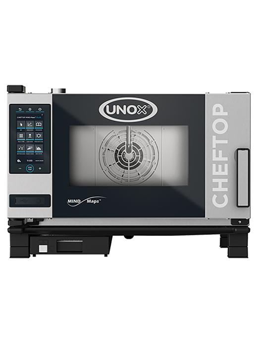 Cheftop Mindplus - H 53.8 x 75 x 78.3 CM - 55.6 KG - 380 - 415 - Zonder - Stekker V - 5000 W - RVS - +30°C / +260°C - Unox - 596214 E596214 €3,827.25 Combisteamers