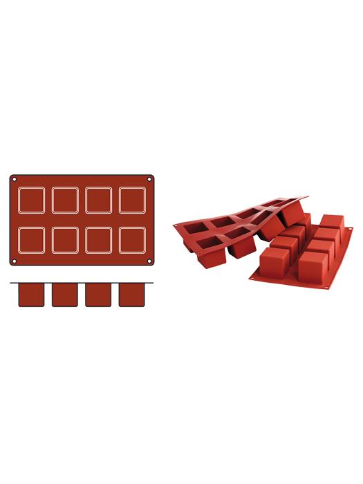 Cubes de tapis de cuisson - 0,31 KG - Silicone - Rouge - 0,125 Litre - -60°C / +230°C - Silikomart - 070076 070076 €10.25 Tapis de cuisson