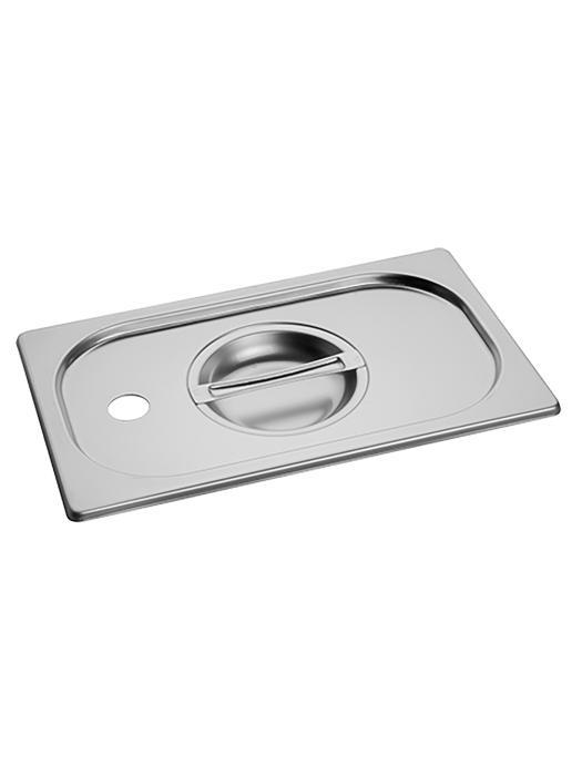 Couvercle Gastronorm - 1/4 GN - 26,5 x 16,2 CM - acier inoxydable - Avec trou - Caterchef - 953147 953147 €8.95 Bouteilles à presser