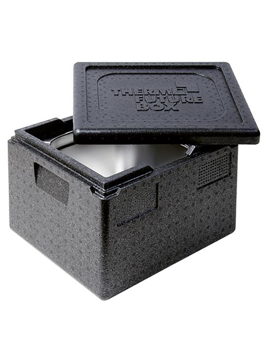 Thermobox - 1/2 GN - 23 litres - H 32 x 39 x 33 CM - Polypropylène - Noir - Thermo Future Box - 235104 E235104 €51.00 Thermobox