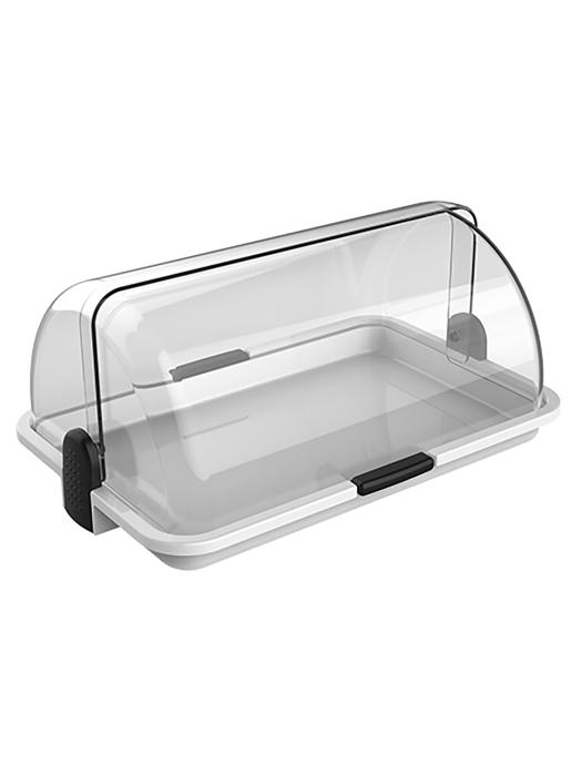 Vitrine buffet - H 17 x 38 x 26 CM - 1,25 KG - Polypropylène - Transparent - Couvercle Rolltop - 245005 245005 €24.99 Paniers à pain