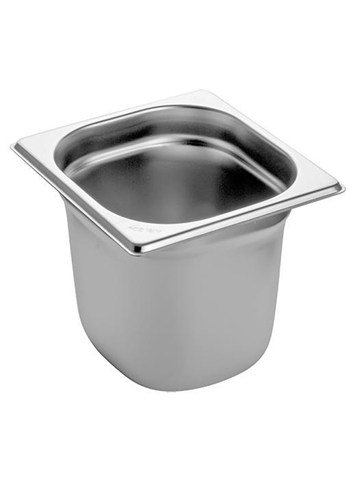 Bac gastronorme - 1/6 GN - 2,3 Litre - H 15 x 17,6 x 16,2 CM - Inox - Caterchef - 953162 953162 €14.25 Bac GN