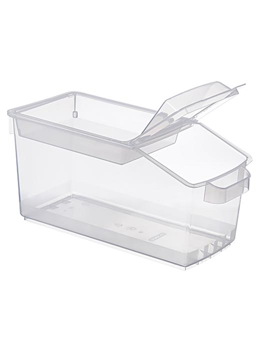 Conteneur alimentaire - H 22,7 x 23 x 48 CM - 1 029 KG - Polypropylène - Transparent - 14 Litre - -40°C / +90°C - Couvercle à charnière - Araven - 962050 962050 €16.40 Récipient à ingrédients - plastique