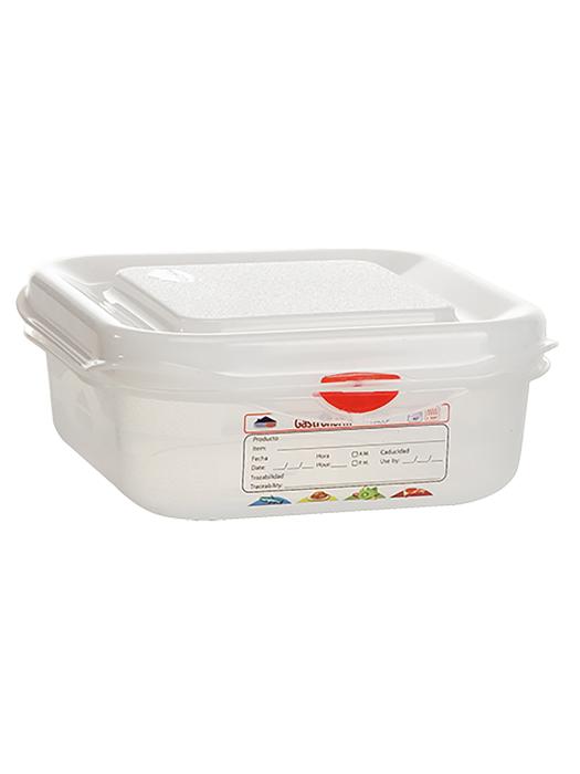 Boîte Alimentaire - 1/6 GN - 1.1 Litre - H 6.5 x 17.6 x 16.2 CM - Polypropylène - Transparent - -40°C / +100°C - Hermétique Verrouillable - Denox - 600370 E600370 €4.65 Bacs alimentaires