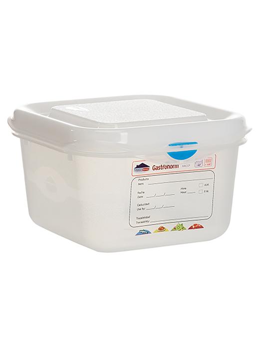 Boîte alimentaire - 1/6 GN - 1,7 Litre - H 10 x 17,6 x 16,2 CM - Polypropylène - Transparent - -40°C / +100°C - Hermétique Verrouillable - Denox - 600380 E600380 €5.05 Bacs alimentaires